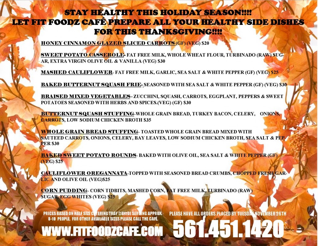 Thanksgiving advertisement for 2013