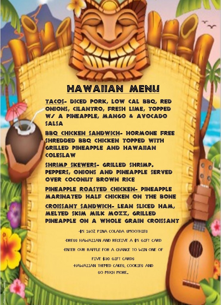 hawaiian menu