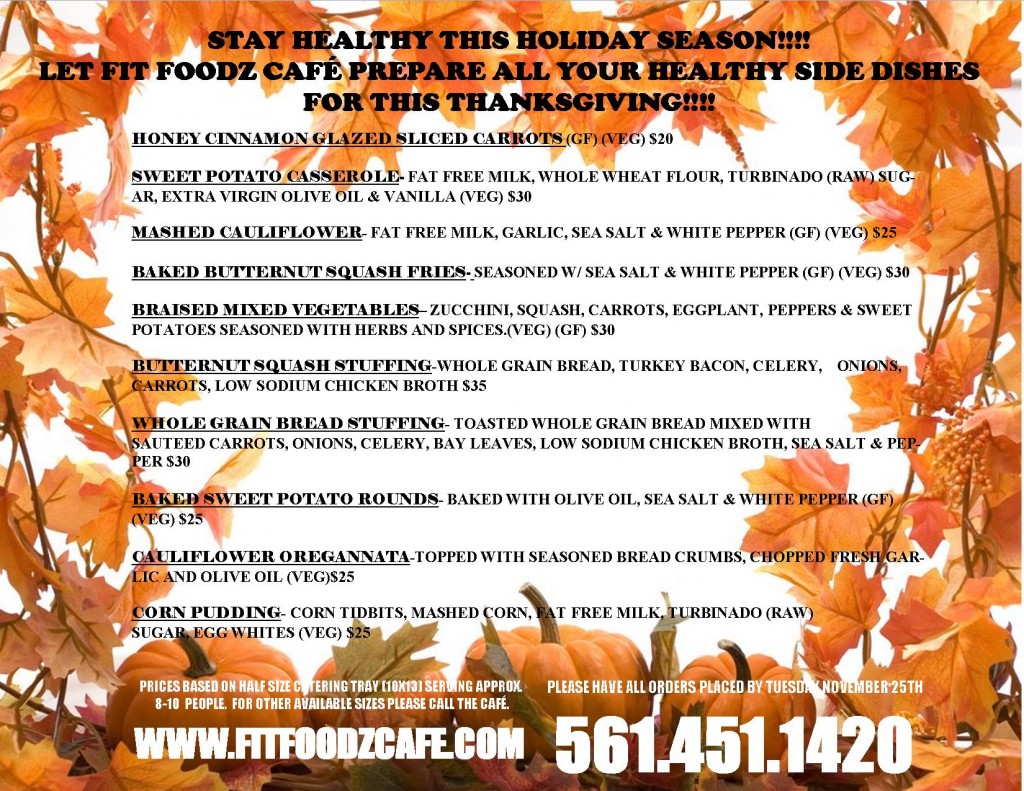 Thanksgiving advertisement for 2014